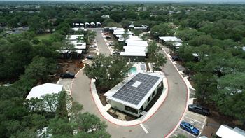 Solar-powered amenity center